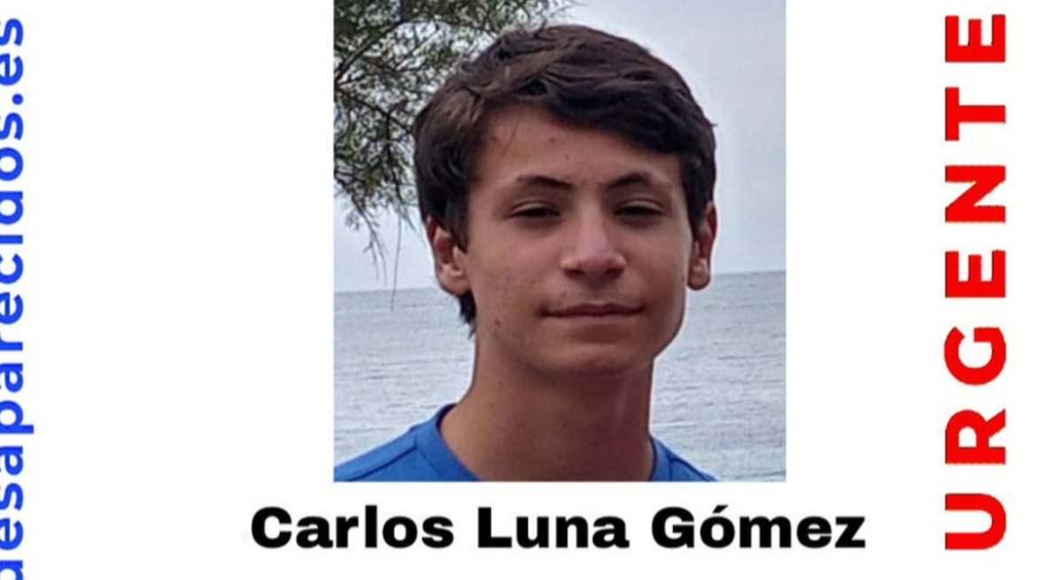 Buscan a Carlos Luna, un joven de 16 años desaparecido en Móstoles