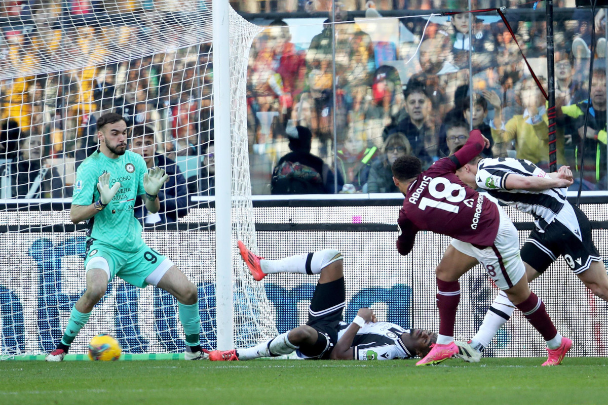 Udinese-Torino 2-2: Tourè e Lucca danno illusioni. Granata rimontano con Adams e Ricci