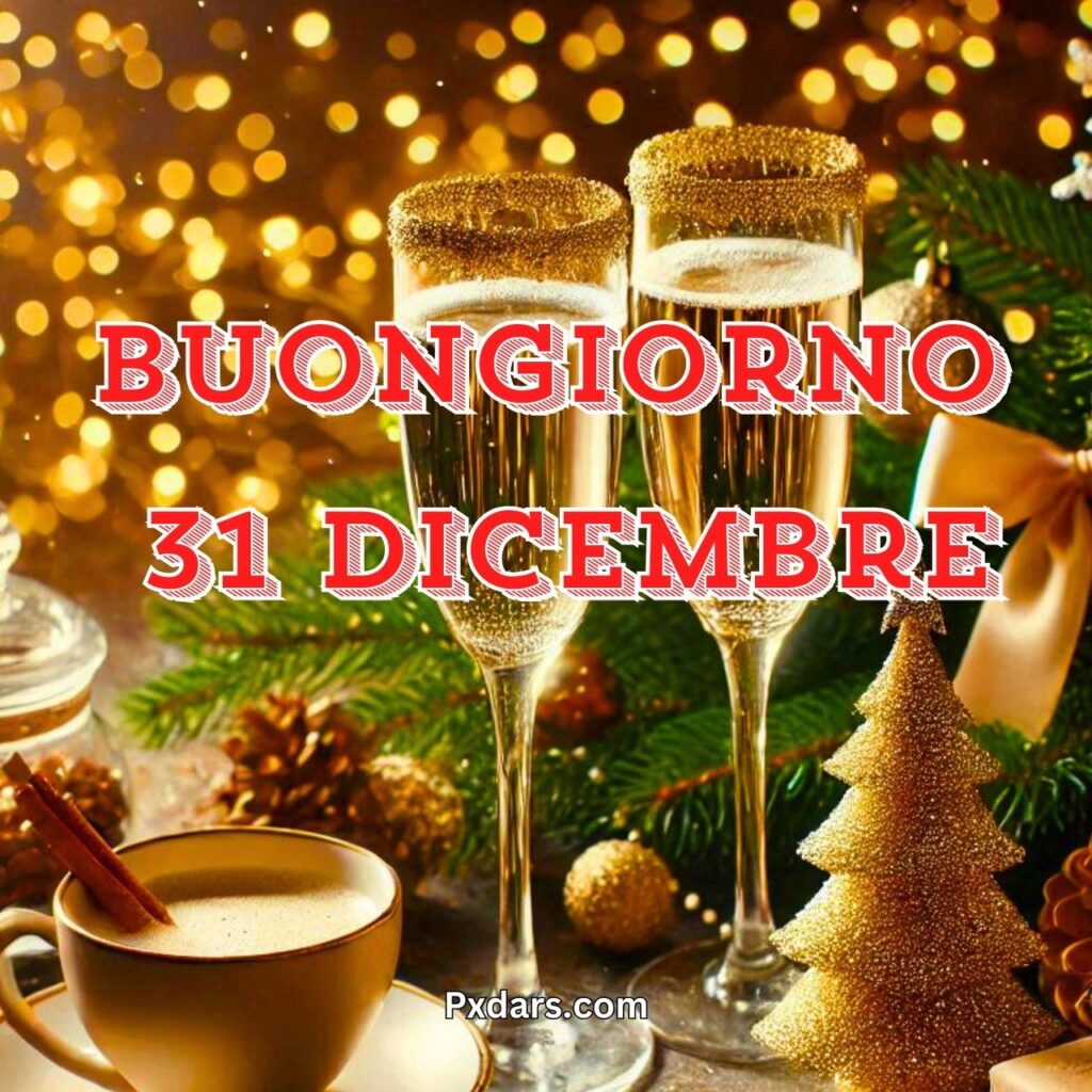 Frasi e Immagini di Buongiorno Martedì 31 Dicembre 2024 per Salutare l'Anno che Sta Per Andare